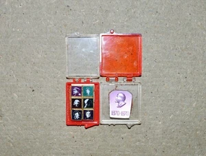 USSR VINTAGE BADGES LENIN in 2 boxes - Picture 1 of 5