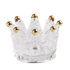 Fashion Crystal Glass Crown Candle Holder Home Votive Decor Table Ornament Gift