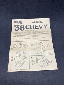 MPC '36 Chevy Wild One 1-0713 Modified Dirt Track Original Instructions Manual - Picture 1 of 3