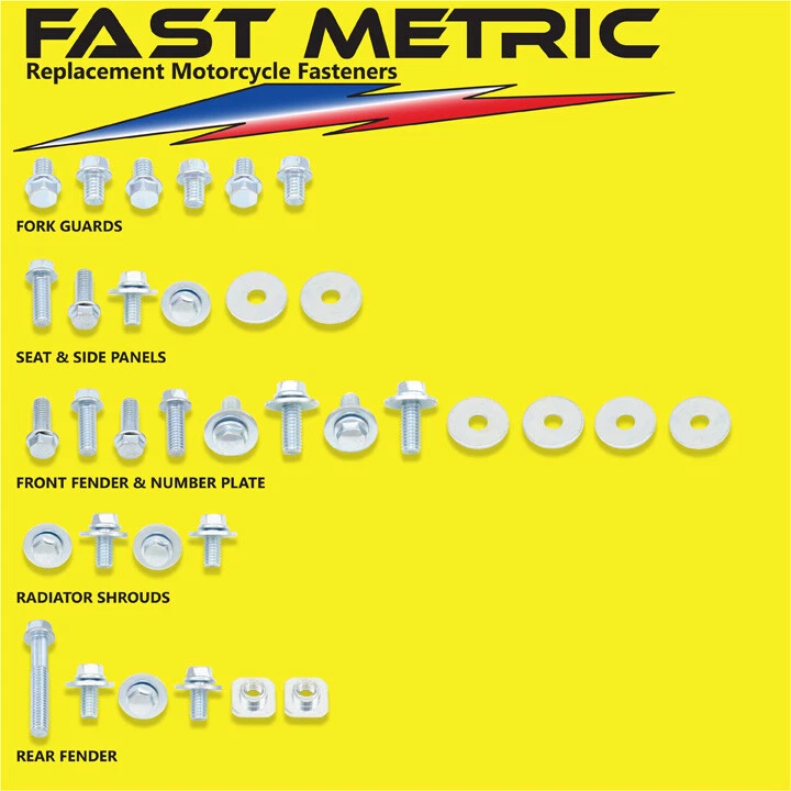 Kits de pernos de plástico y carrocería RM 125 1996-2000 - CADA sujetador que necesitarás - GARANTIZADO Foto 1 de 1