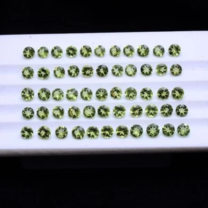 20 Stck. VVS Natur Peridot 4 mm Rundschliff Top Qualität lose unbehandelt Edelsteine - Bild 1 von 8