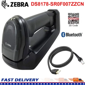 Zebra DS8178-SR0F007ZZCN 2D Bluetooth Wireless Barcode Scanner w/ Cable & Cradle - Picture 1 of 9