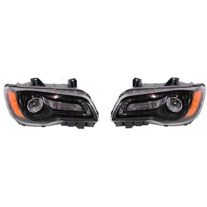 For 2012 2013 2014 Chrysler 300 Headlight Assembly w/Bulbs Pair CAPA - Picture 1 of 9