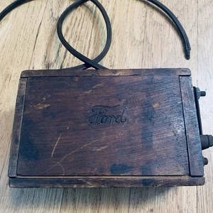 Antique Henry Ford Wood Model T A Ignition Buzz Coil K&W Dovetail Wooden Box Old - Picture 1 of 8