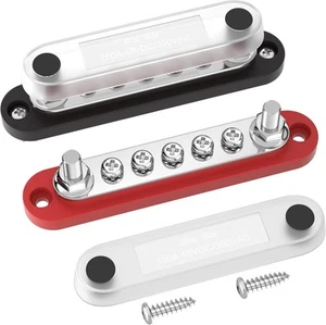 DAIERTEK 12v Bus Bar 150A Small Battery Power Distribution 2M6+5S, red, black - Picture 1 of 6