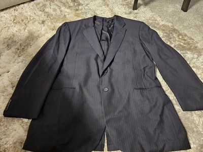 Chaqueta Blazer Oxford Clothes Neiman Marcus Para Hombre 100% Lana 48L Azul Marino EE. UU. Clásica Foto 1 de 4