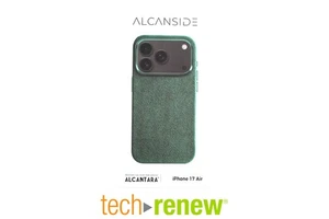 ALCANSIDE | Genuine Alcantara phone case | Midnight Green | For iPhone 17 Air - Picture 1 of 7
