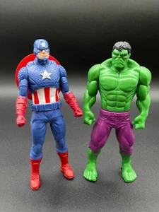Marvel Super Hero 6" The Incredible Hulk & Captain America Action Figure - Picture 1 of 10