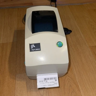 Zebra TLP2824 Thermal Label Barcode Printer *Parallel Only w/ Cords & Port Cable - Image 1 of 4