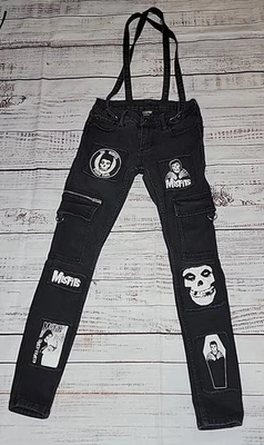 Misfits X Social Collision Skinny Jeans 28x32 Black The Misfits Fiend Club - Image 1 of 4