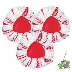 3 Pack Spin Mop Replacement Heads - Compatible O Cedar EasyWring 1 Tank Bucke... - Picture 1 of 6