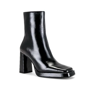 Neu Jeffrey Campbell Maximal-Lo Plateau Bootie schwarz Leder Gr. 8,5 - Bild 1 von 14