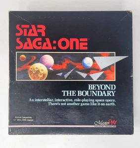 Star Saga : One Beyond the Boundary 100% Complete Vintage PC Game RARE 1988 IBM - Picture 1 of 15