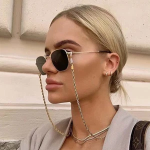 Handmade Titanium Steel Chain Stainless glass Casual glasses Silver color 72 cm - Picture 1 of 3