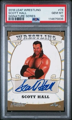 Wwe Wwf Razor Ramon Scott Hall Wrestling Legends Auto Leaf Nwo - Image 1 of 2