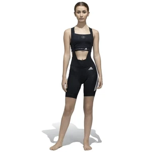 Adidas The Bib Padded Cycling Shorts Black White Women's Small Breathable Straps - Picture 1 of 15