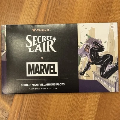 Villainous Plots, Rainbow Foil, Sealed MTG Marvel’s Spider-Man Secret Lair SLD - Image 1 of 2