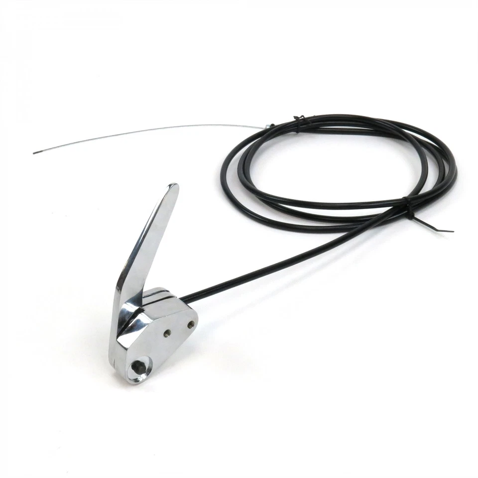 Chrome Latch Release System with Cable And Housing Trunk & Hood Street Rod Truck - Image 1 of 4