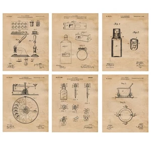 Classic Doctor Pharmacy Patent Prints 6 (8x10) for Home Work Health Med Office - Picture 1 of 11