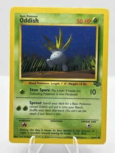 Oddish 58/64 Jungle Regular Unlimited Common TCG Pokemon Card LP - Picture 1 of 2