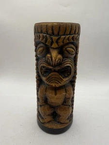 Vintage Ceramic Tiki Cup Glass Otagiri Made In Japan Brown Round - Bild 1 von 8