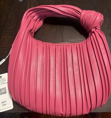 BOLSO DE HOMBRO HOBO ROSA URBAN EXPRESSIONS IMITACIÓN CUERO VEGANO CADENA EXTRAÍBLE Foto 1 de 4