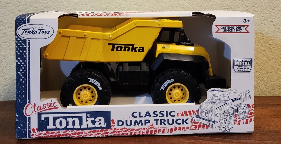 Classic Tonka Toys Metal Dump Truck Construction Vehicle 8" -