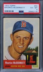 1953 Topps Maurice McDermott #55 PSA 6 EX-MT - Picture 1 of 2