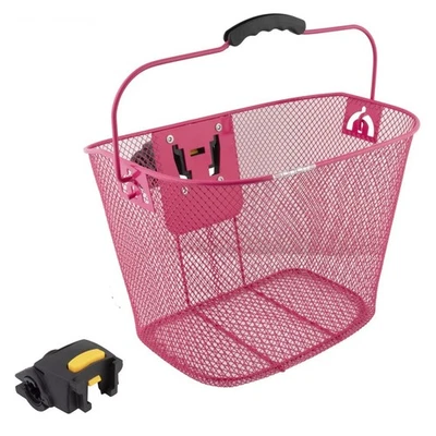 Cesta de malla Sunlite QR con soporte, rosa Foto 1 de 2