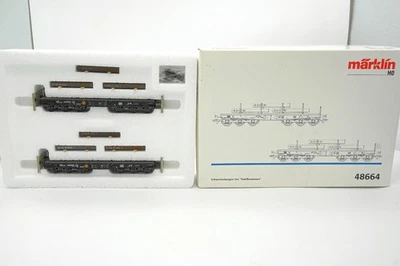 Märklin 48664 Car Set Steel Slabs, BNIB - Image 1 of 4