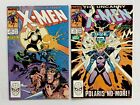 Uncanny X-Men #249 #250 - 1989 Premier blanc et apparition de ver Savage Land 