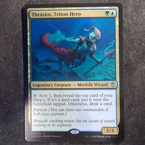 Thrasios, Triton Hero - Foil - Commander 2016 (Magic/MTG) - Picture 1 of 2