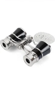 Binoculars 3X25 Opera Glass with Chain Metal Body Optical Lens Theater Scope - Picture 1 of 7
