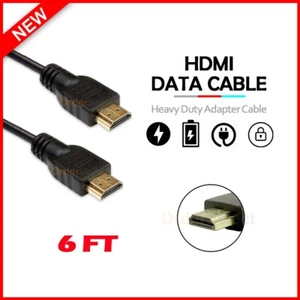 Digital High-Speed 1.4 HDMI Cable PVC 2160p Black Cord (6 feet) - Picture 1 of 3
