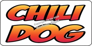 Adesivo insegna vinile peperoncino cane DECAL (SCEGLI TAGLIA) concessione hot dog food truck  - Foto 1 di 5