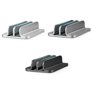 3 in 1 Universal Vertical Laptop Stand Laptop Holder Width Adjustable 5-30mm - Afbeelding 1 van 11