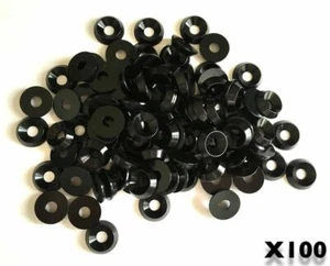 Kart 100 Pack M6 x 18mm CSK Countersunk Washer Brand New BLACK Kart Parts UK - Picture 1 of 1