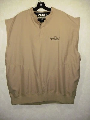 Zero Restrictions Golf Outerwear Lightweight Pullover Vest XXL Beige Snap Button - Image 1 of 4