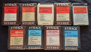 Vintage 8 Track Tapes Original Seal Collector's Items Beatles Bob Dylan Imagine - Picture 1 of 11