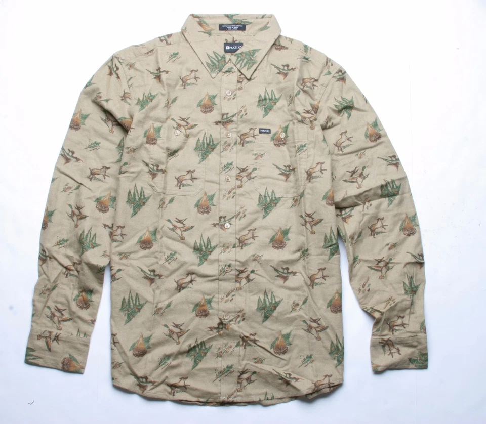 MATIX Williams Flannel Shirt (L) Brown - Image 1 of 1