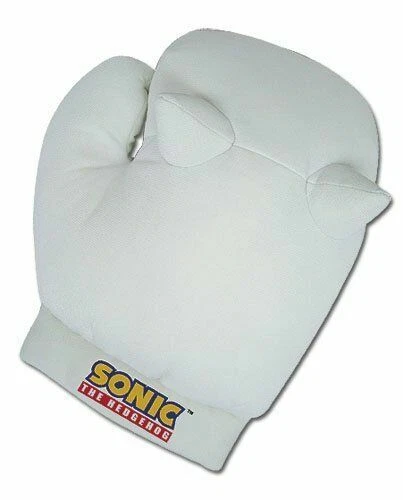 Ge Animation Sonic The Hedgehog Knuckles Cosplay Plush Gloves White 9in