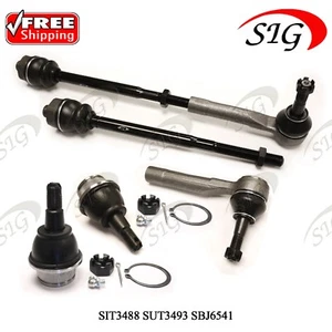 For 2000 - 2006 Chevy Tahoe Front Lower Ball Joint Inner & Outer Tie Rod 6PC Kit - Picture 1 of 5