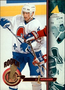 1994-95 Pinnacle Nordiques Hockey Card #485 Janne Laukkanen