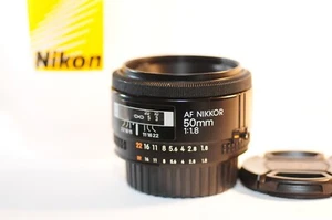 Nikon AF Nikkor 50 mm f/1.8 obiettivo PRIME FX per FM2 F3 F100 D750 DF D850 D500 D90 - Foto 1 di 7