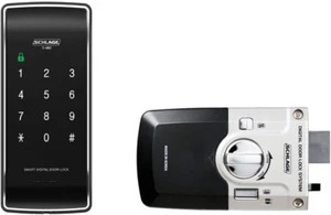 Schlage S-480 Digital Touchpad Rim Lock Keyless Pin FOB Dead Bolt Alarm - Picture 1 of 4