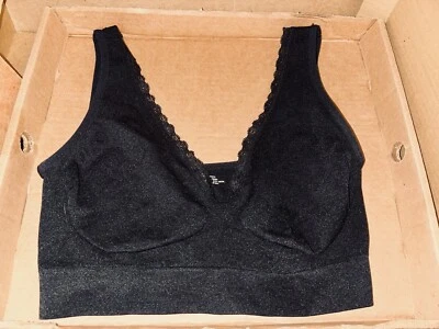 Sujetador negro delgado n lift sin aros sin relleno confort aire sin costuras talla XL Foto 1 de 3