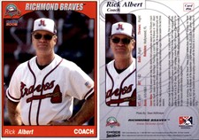 Rick Albert 2005 Choice Richmond Braves #6 Card *AutographDen*