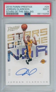 2016 Prestige Stars of the NBA Signatures /99 PSA 9 - Jordan Clarkson Pop 1 - Bild 1 von 2