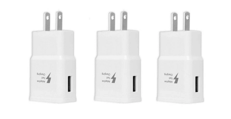 3x Cargador de Pared USB Rápido Adaptable para Teléfono Samsung Galaxy A02/A32 A42 A72 A52  Foto 1 de 1