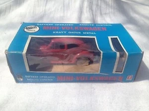 VTG Bandai Battery Operated Mini Volkswagen Remote Control Heavy Gauge Metal - Picture 1 of 12